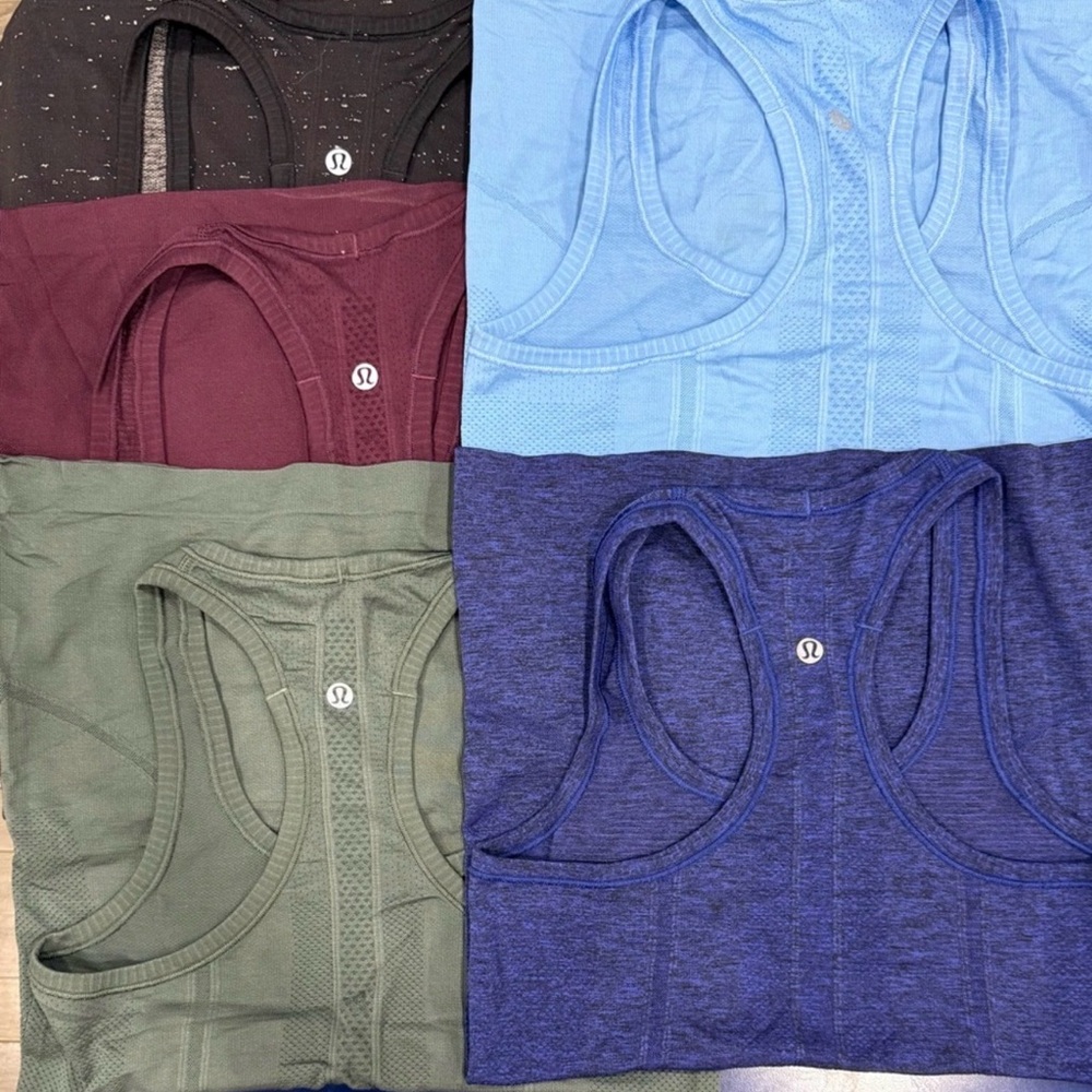 lululemon athletica Women's Tank Tops - Black, Blue, Burgundy, Green